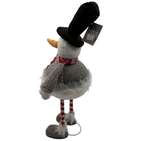 burton + BURTON Snowman Bobble Body Long Leg Rare 17" Spring Standing - Picture 13 of 16